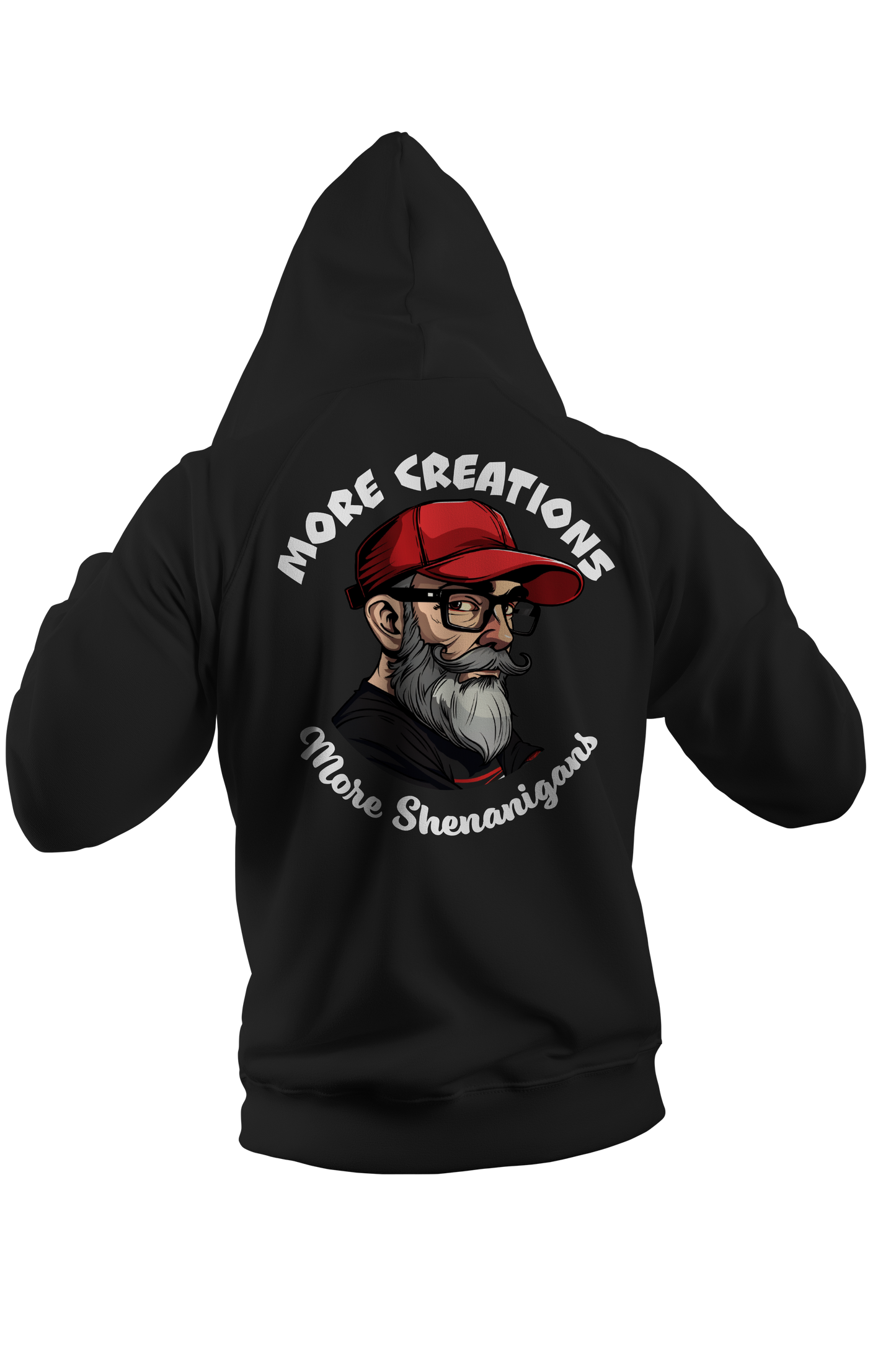 Dork Depot: Zip up hoodie Caricature back