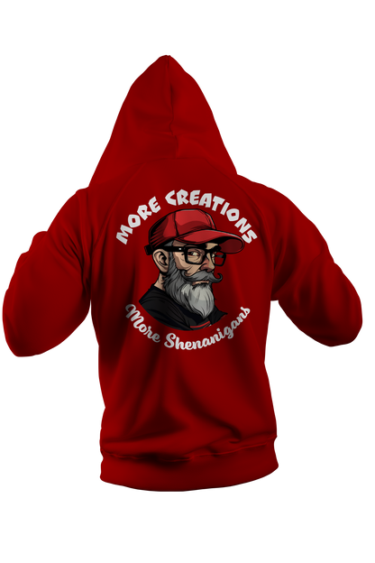 Dork Depot: Zip up hoodie Caricature back